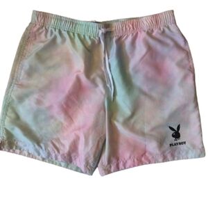 Playboy by Pacsun Pink- Green  Tye-dye Shorts
